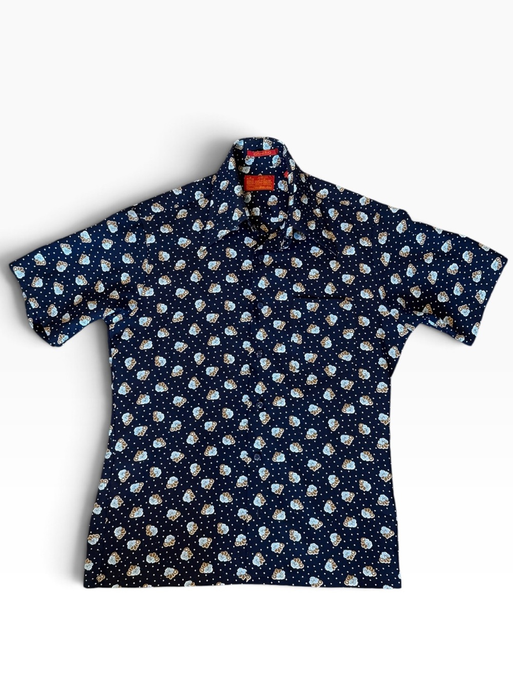 Vintage Sears Best Rayon Short Sleeve Button Down